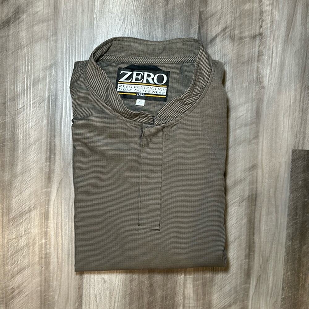 Zero Restriction Golf Quarter Snap Button Pullover Windbreaker - XL